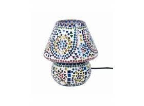 Lámpara sobremesa mosaico multicolor Anish craquelada