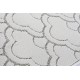 Alfombra pasillo Alesina poliester blanco gris L240