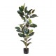 Planta artificial con maceta Ficus verde oscuro