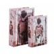 Caja libro decoración espejo Geisha