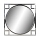 Espejo Alinei acero cristal plata D70