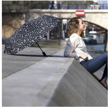 Paraguas plegable adulto diseño claves musicales