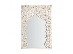 Espejo pared Adrihan arabesco madera envejecida