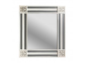 Espejo pared Antorn blanco y gris provenzal