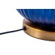 Lámpara sobremesa Sanya azul pantalla salmón A68