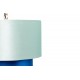 Lámpara de techo Sanya azul cobalto pantalla turquesa