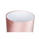 Lámpara sobremesa Jynna cristal azul pantalla rosa