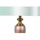 Lámpara de pie Jynna rosa claro pantalla azul