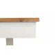 Mesa comedor Sherezade L190 madera natural y blanco