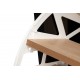 Zapatero Cevljar madera tallada negro y natural 85x30x110 cm