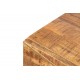Consola madera mango metal dorado Tungl 100x35x90 cm