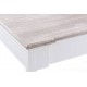 Mesa comedor madera natural y blanco Dabisks
