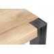 Mesa de comedor Faipari madera y metal negro