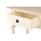 Consola Asztal 2 cajones madera crema y natural