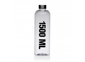 Botella 1.5 litro transparente letras