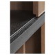 Aparador Abbil madera fresno metal negro puertas corredizas