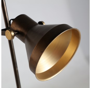 Lámpara de pie Roseya metal bronce