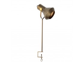 Lámpara de mesa Jordyna metal oro viejo