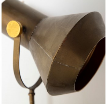 Lámpara de mesa Jordyna metal oro viejo