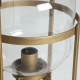 Lámpara sobremesa Milaia dorado cristal transparente