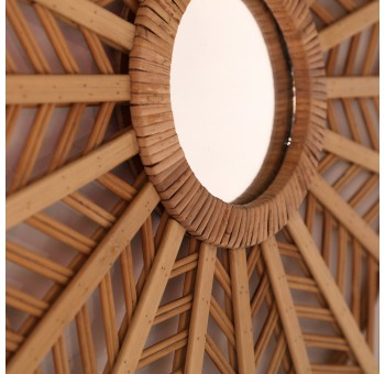 Espejo redondo Carlisa bambú D63