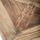 Mesa cuadrada Horris madera de pino marrón