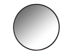 Espejo redondo Ryota metal negro 60x6x60