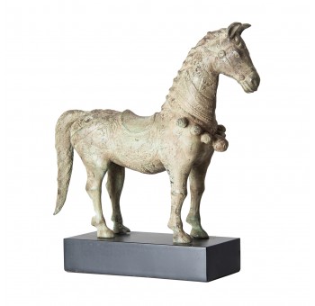 Escultura caballo Konj bronce envejecido