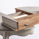 Mesa extensible Antton madera blanco roto 120/160x120
