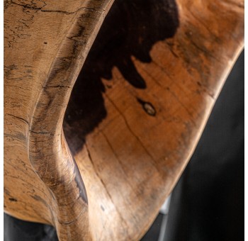 Escultura de pie abstracta madera tamarindo