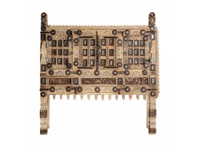 Consola india Arundhati madera tallada