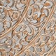Panel decorativo Galoire madera tallada marrón