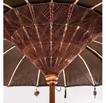 Sombrilla decoración Darrix marrón