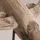 Escultura busto Toro madera acacia