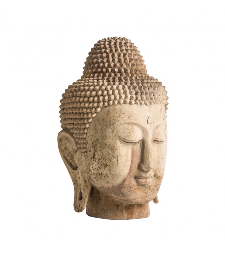 Busto Budha Teloos madera tallada A60