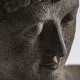 Escultura busto Budha gris petróleo