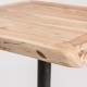 Mesa cuadrada Stephesio madera y metal