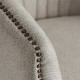 Sillón Ambrasius tapizado gris