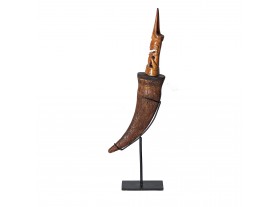 Escultura étnica Pegasios madera tropical tallada