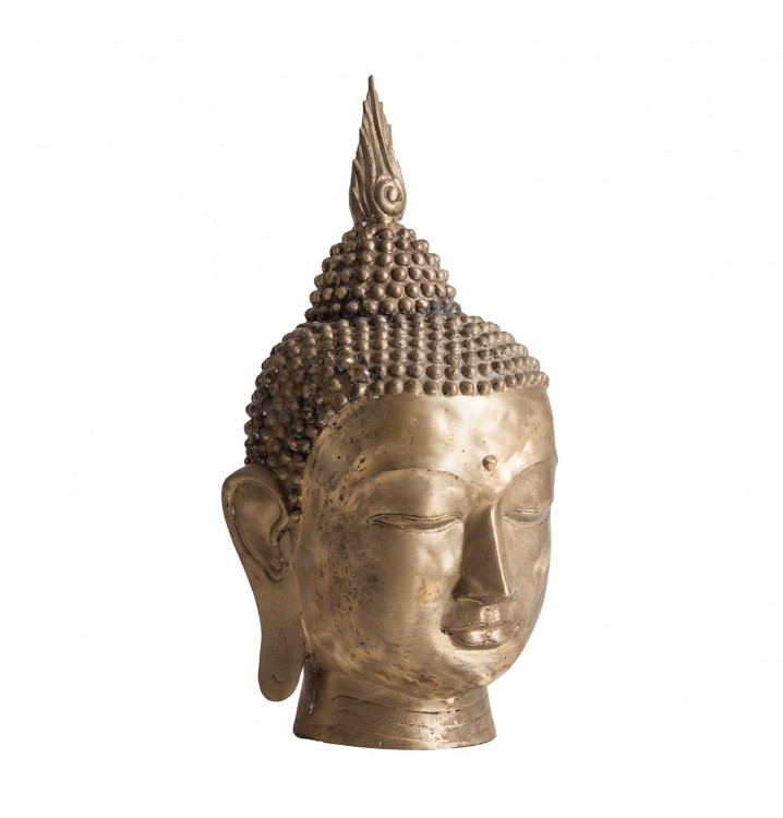 Escultura busto Budha dorada A65