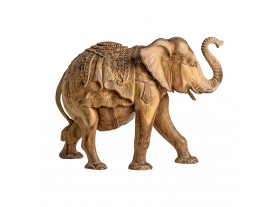 Figura decoración Elefante madera tropical tallada