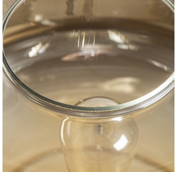Lámpara sobremesa Ufo II cristal ahumado bicolor