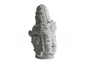 Busto decoración Budha terracota blanco roto