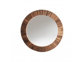 Espejo pared redondo Rymond madera