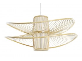 Lámpara de techo Persapius bambú D70