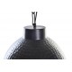 Lámpara de techo martilleada 1 foco negro industrial