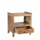 Mesa de noche india Tritolio handmade madera tallada