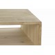 Mesa de centro Evanthus madera abeto natural