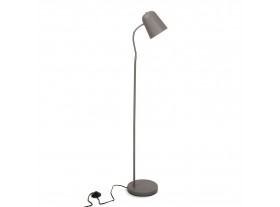 Lámpara de pie Bolejiv metal gris
