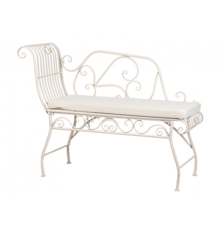 Chaise Lounge Stoll forja blanca